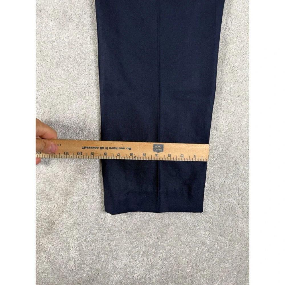 Scotch & Soda Amsterdam Trousers Mens 40x30 Navy Blue Modern Fit Dress Pants New
